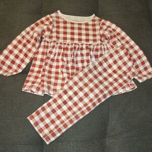 First Impressions Red and White Checked Outfit